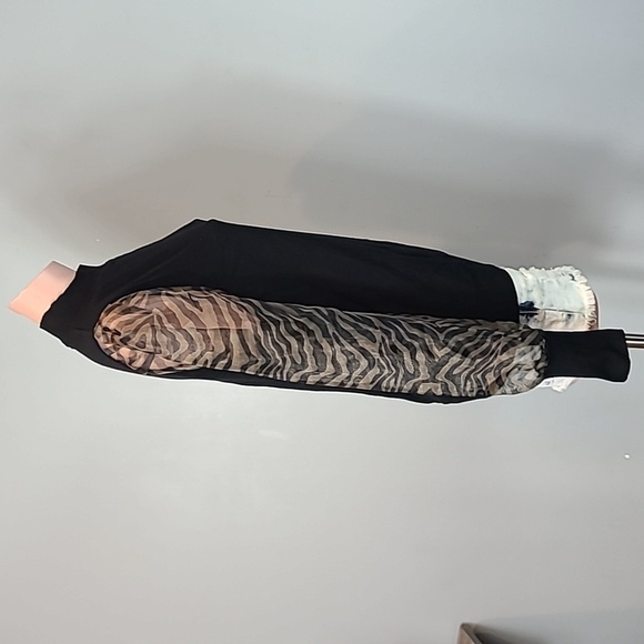 Giani Sweater Sheer Puff Sleeves Avant Garde 90s Womens Large - Picture 3 of 7